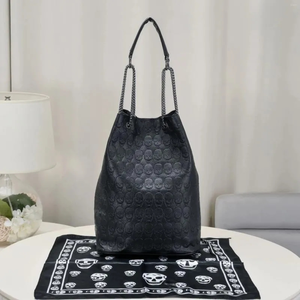Black Designer Tote Bag